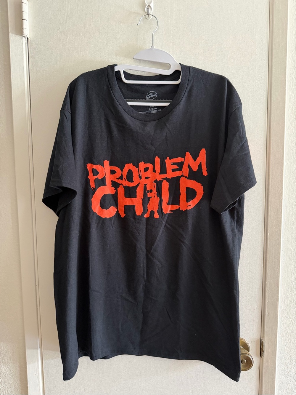 Neff Black Tee with Bold Red "Problem Child" Graphic